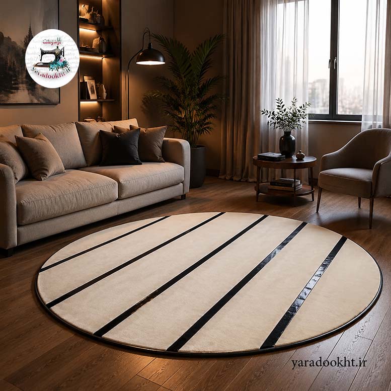 فرش مدرن مخمل shine Image 9