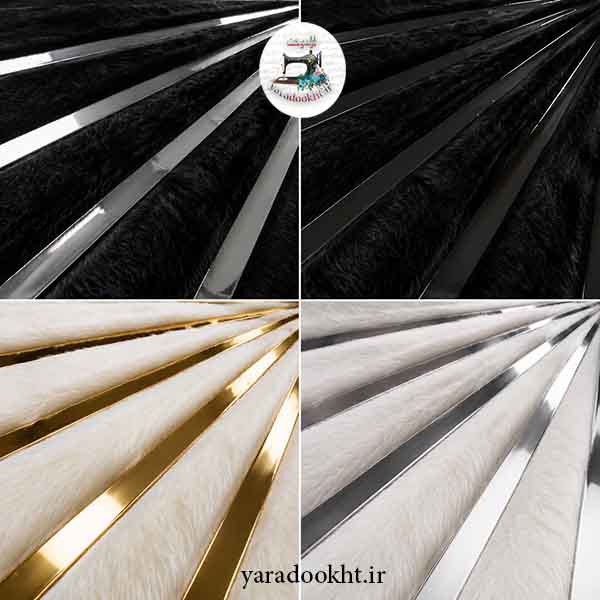 فرش مشکی نوار طلایی Gold carpet Image 7