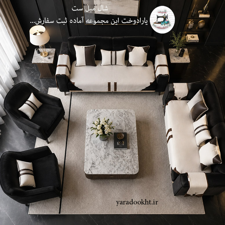 کوسن زیبا lather and velvet مجموعه 3 عددی Image 14