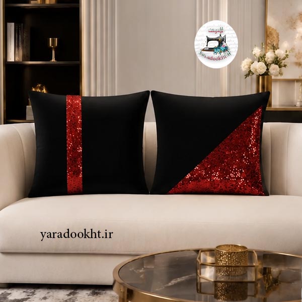 کوسن پولکی shine مخمل بسته 2 عددی Image 12