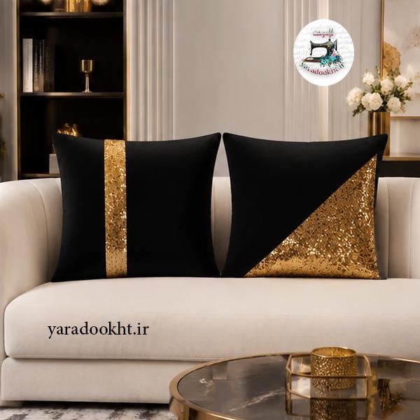 کوسن پولکی shine مخمل بسته 2 عددی Image 14