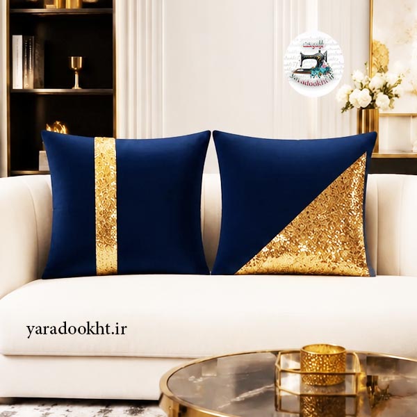 کوسن پولکی shine مخمل بسته 2 عددی Image 15
