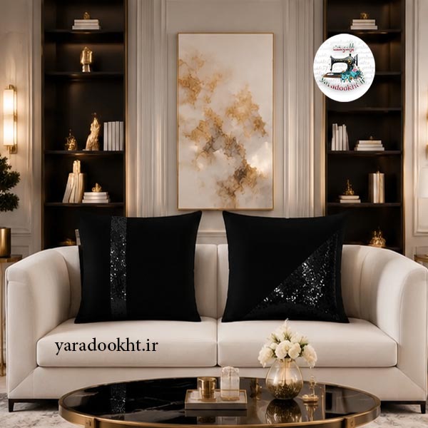 کوسن پولکی shine مخمل بسته 2 عددی Image 16