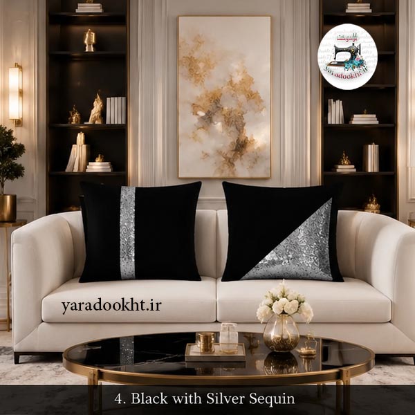 کوسن پولکی shine مخمل بسته 2 عددی Image 17