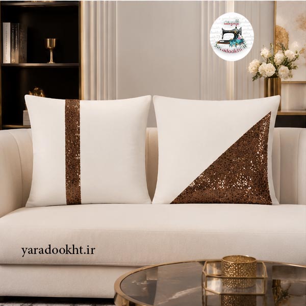 کوسن پولکی shine مخمل بسته 2 عددی Image 7