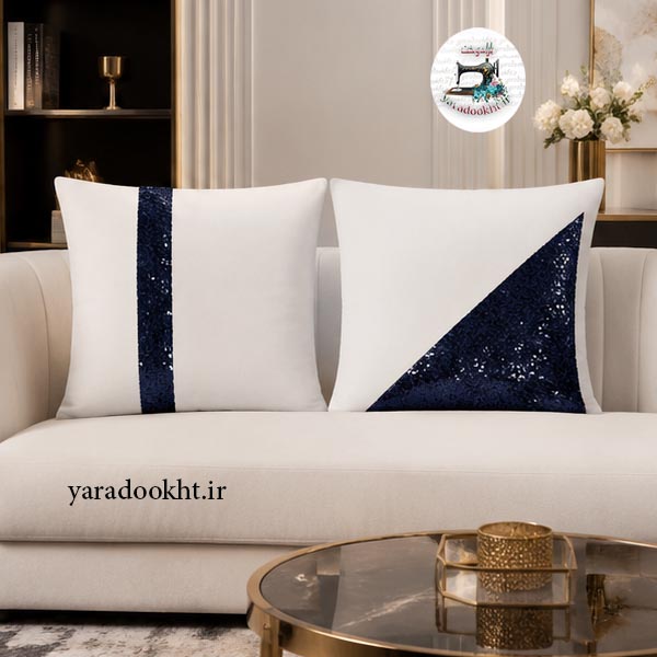 کوسن پولکی shine مخمل بسته 2 عددی Image 3