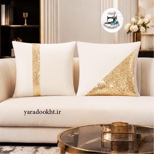 کوسن پولکی shine مخمل بسته 2 عددی Image 10