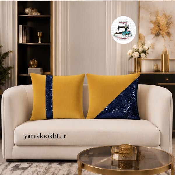 کوسن پولکی shine مخمل بسته 2 عددی Image 11