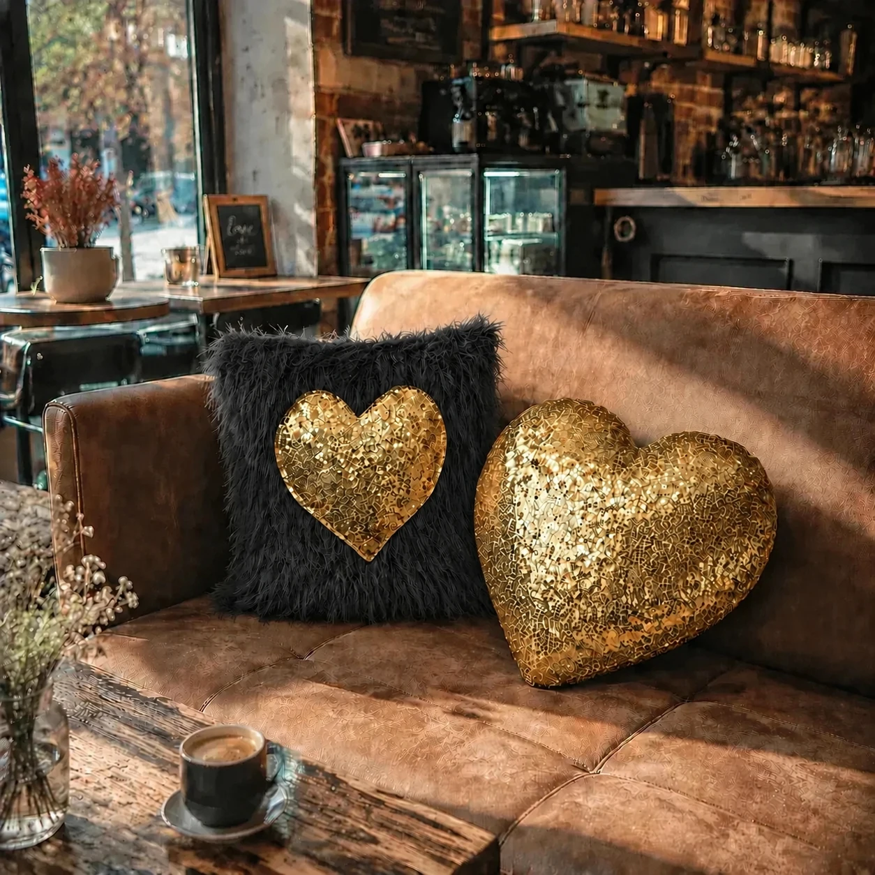 کوسن قلبی heart shine مجموعه دو عددی Image 5