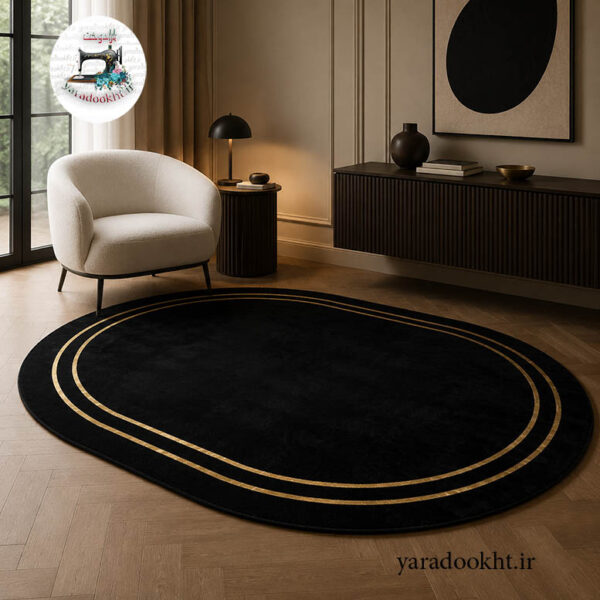 Carpet lather black and golden 1 600x600