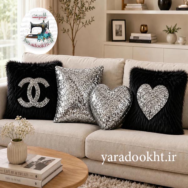 کوسن مدل قلبی کد Mss4 مجموعه 4 عددی Image 4