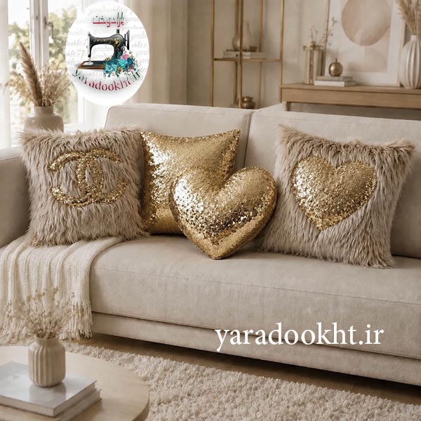 کوسن مدل قلبی کد Mss4 مجموعه 4 عددی Image 8