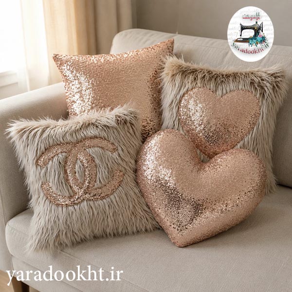 Cushion fur chanel 4ps 8