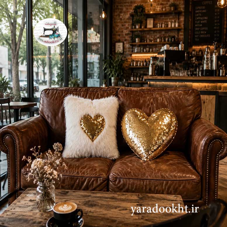 کوسن قلبی heart shine مجموعه دو عددی Image 7