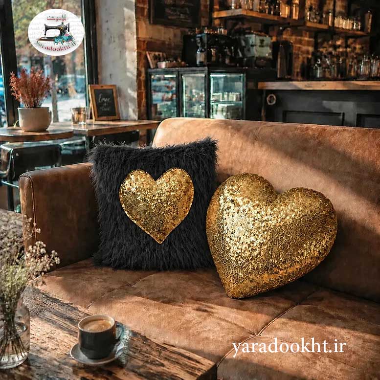 کوسن قلبی heart shine مجموعه دو عددی Image 9