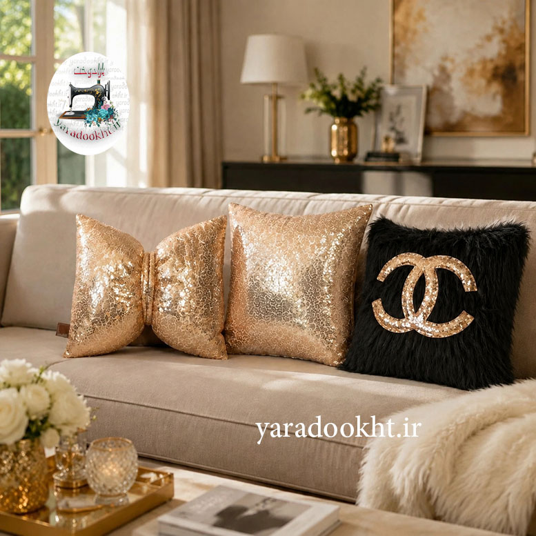 کوسن پولکی papillon shine مجموعه 3 عددی Image 4