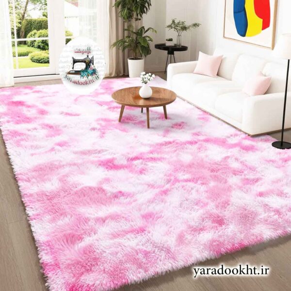 Carpet fur pink color 600x600