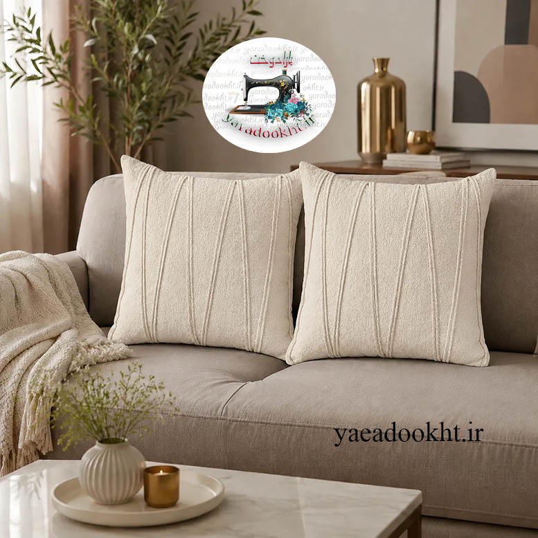 کوسن مدل افرا AFRA shanel مجموعه 2 عددی Image 11