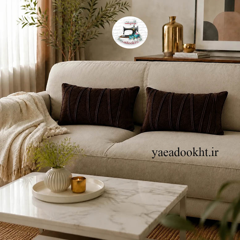 کوسن مدل افرا AFRA shanel مجموعه 2 عددی Image 16