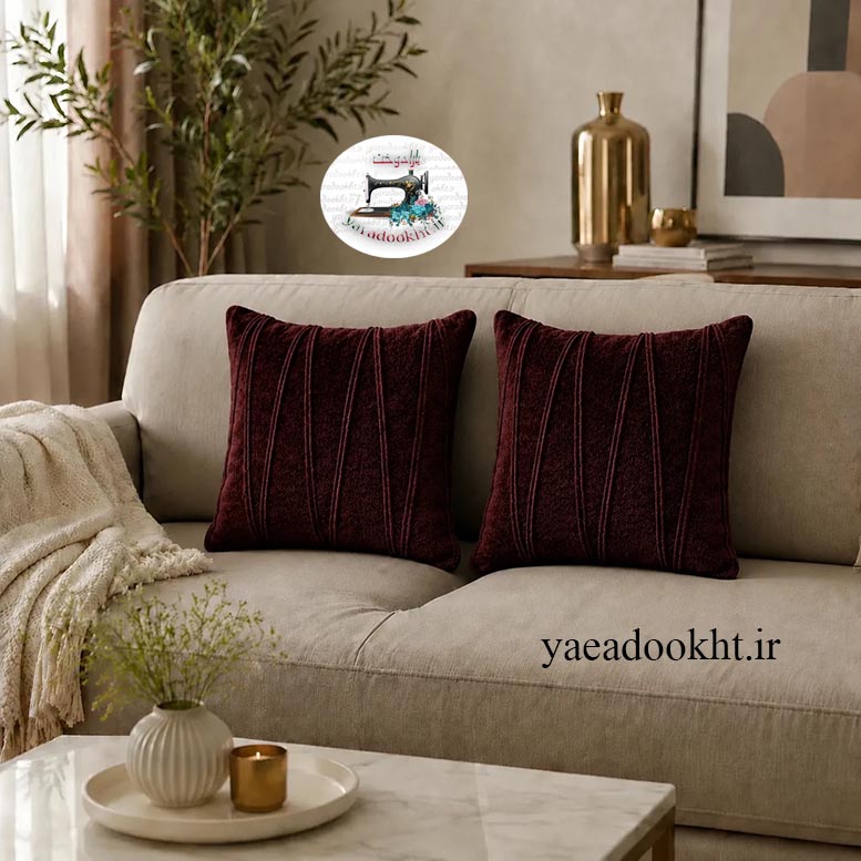 کوسن مدل افرا AFRA shanel مجموعه 2 عددی Image 8
