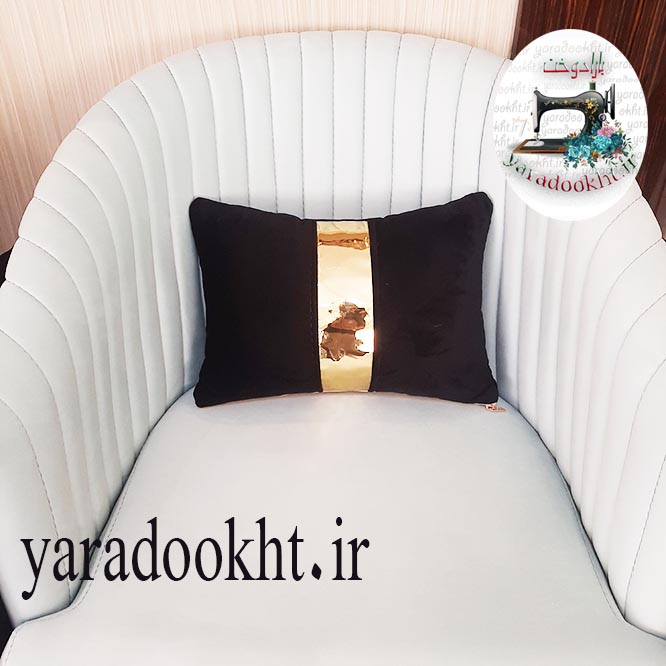 کوسن مخمل نوار براق - Image 7
