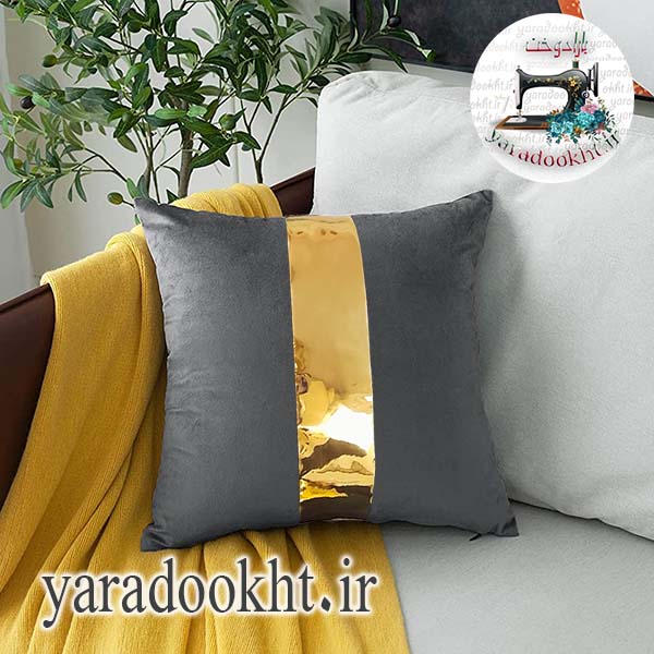 کوسن مخمل نوار براق - Image 8