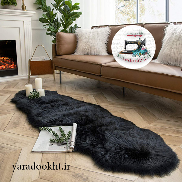 فرش خز پرزبلند خارجی طرح دالبور