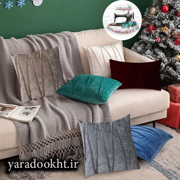 کوسن مدل افرا AFRA shanel مجموعه 2 عددی Image 5