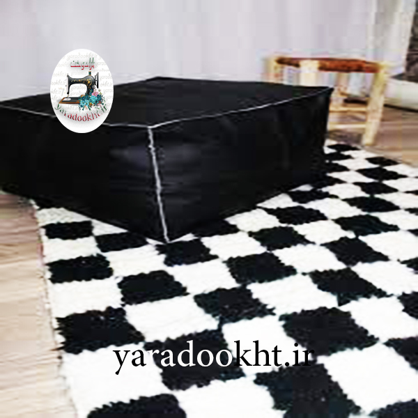 پادری مدل شطرنج chess طرح خز پرزبلند مناسب برای فضای داخلی Image 4
