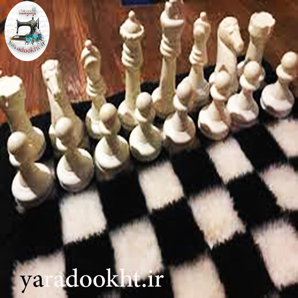 پادری مدل شطرنج chess طرح خز پرزبلند مناسب برای فضای داخلی Image 6