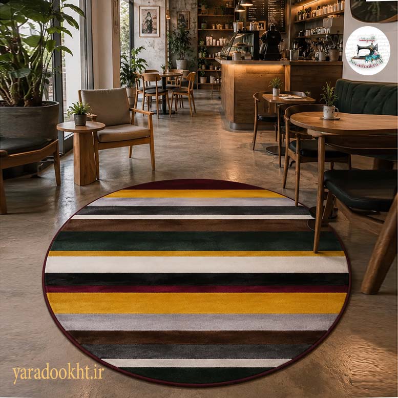 فرش مخمل Colors stripe Image 2