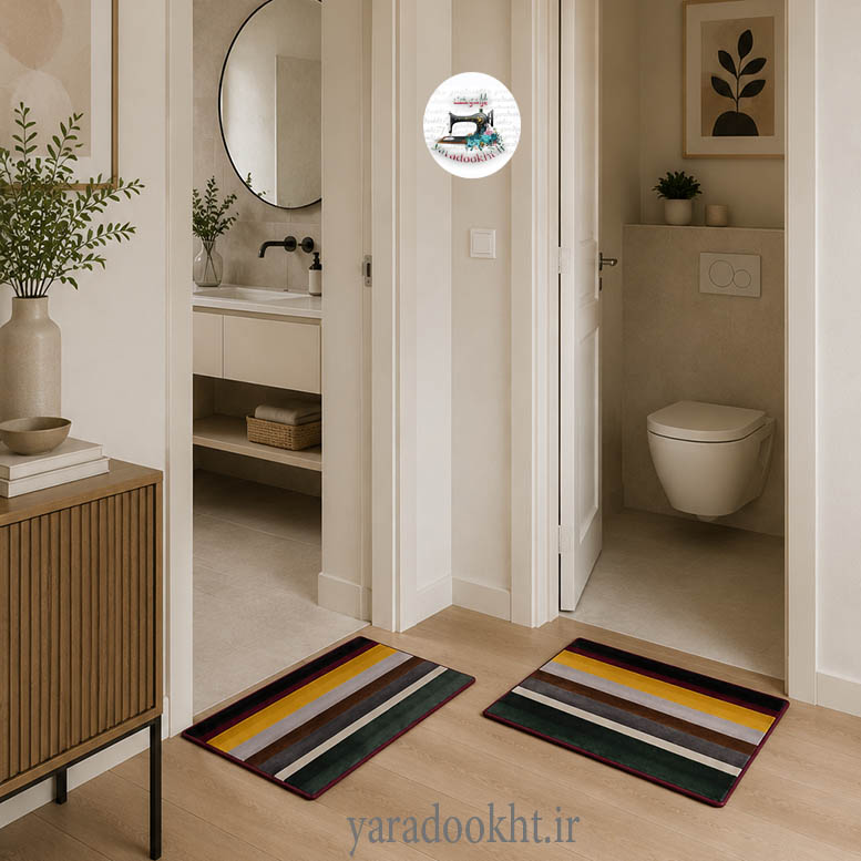 فرش مخمل Colors stripe Image 8