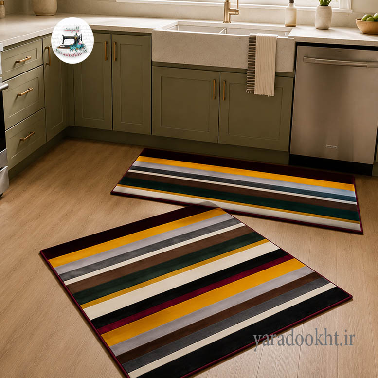 فرش مخمل Colors stripe Image 6