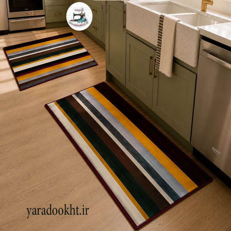 فرش مخمل Colors stripe Image 9