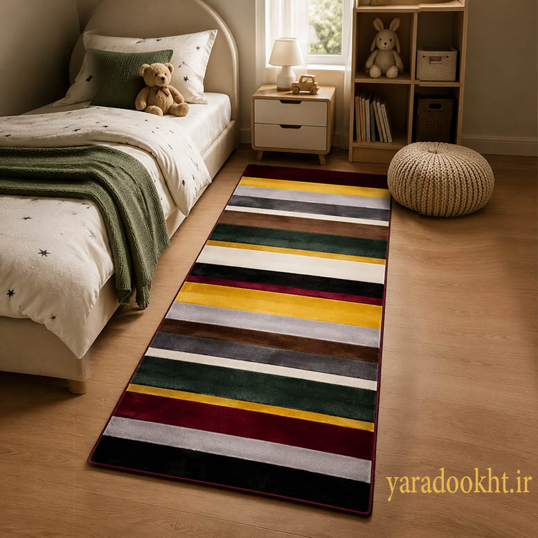 فرش مخمل Colors stripe