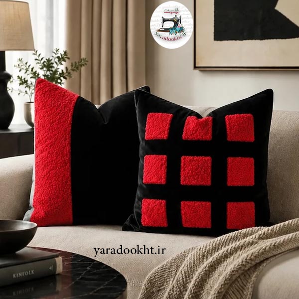 کوسن طرح برجسته sherpa and velvet مجموعه 2 عددی Image 6