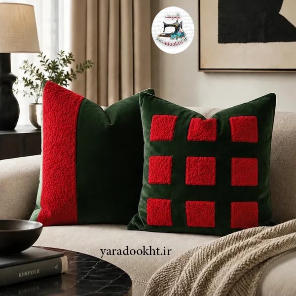 کوسن طرح برجسته sherpa and velvet مجموعه 2 عددی Image 15