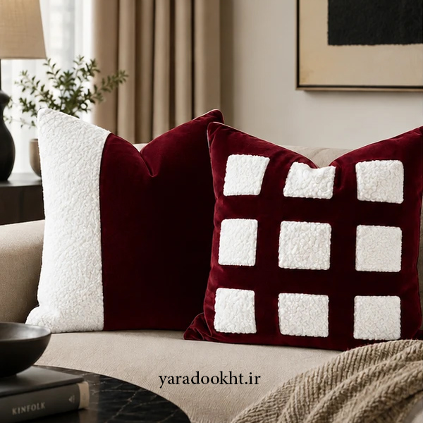 Cushion sherpa and velvet 9